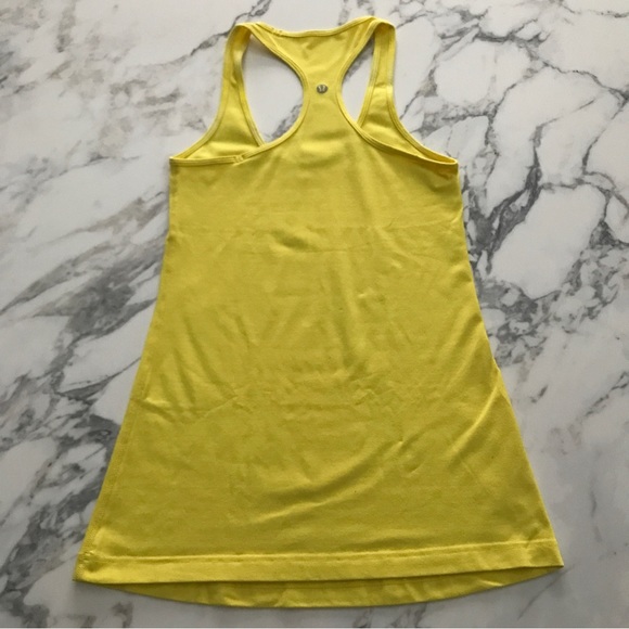 Lululemon Yellow Cool Racerback Tank - Picture 2 of 3